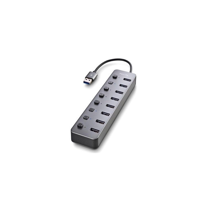 NGS IHUB 8 USB 2.0 Type-A 5000 Mbit/s Negro