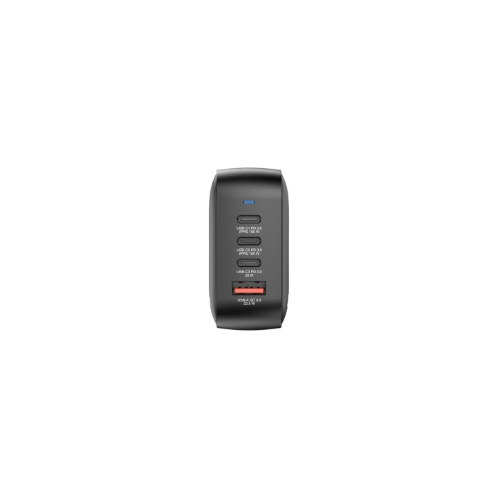 Verbatim Mini GaN Charger 100W Universal Negro Corriente alterna Carga rápida Interior
