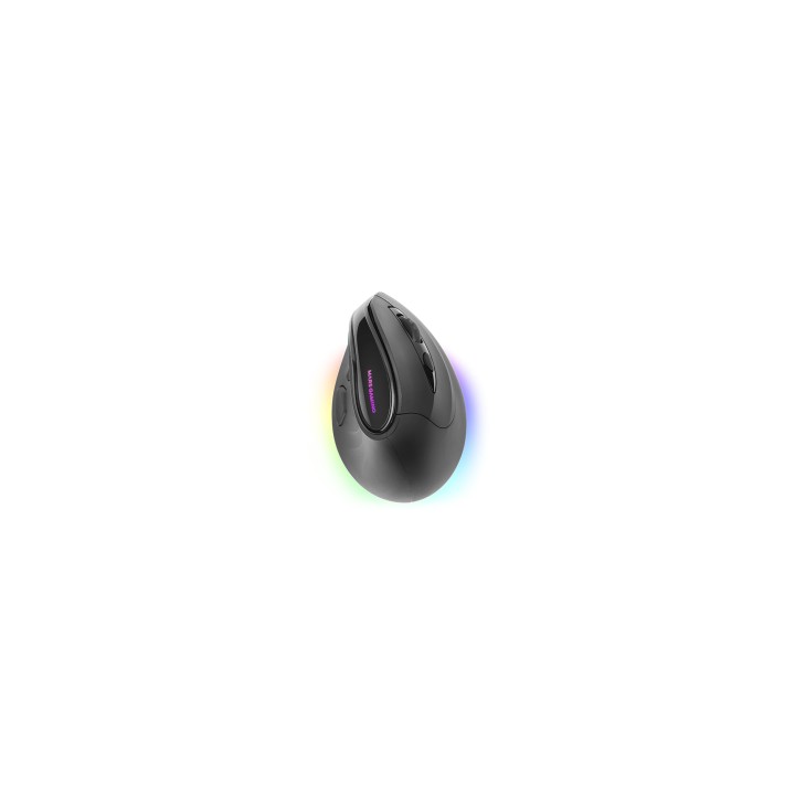Mars Gaming MM-SK, Ratón Gaming Inalámbrico Vertical, Diseño Ergonómico, Iluminación RGB Chroma, Sensor Óptico Pixart 8400DPI,