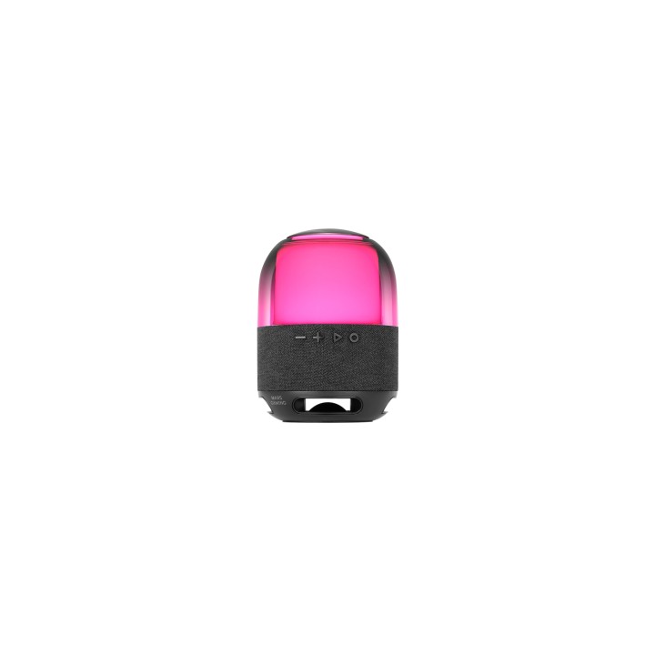 Mars Gaming MS-FLOW, Altavoz Portátil Bluetooth 15W, Iluminación Orbilight RGB 360°, Sonido Potente con Driver DeepBass 57mm,
