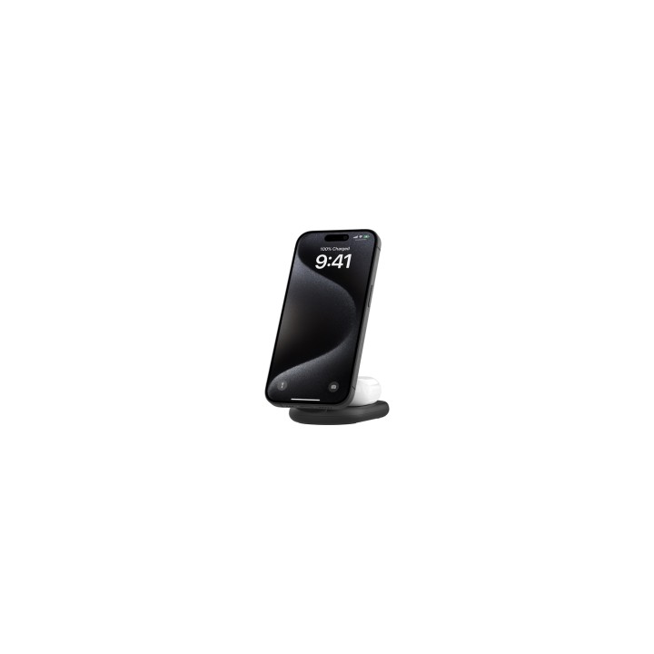 Belkin BoostCharge Auriculares, Smartphone Negro USB Cargador inalámbrico Carga rápida Interior