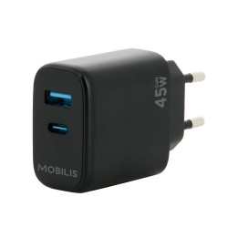 Mobilis 001363 cargador de dispositivo móvil Universal Negro Corriente alterna Auto