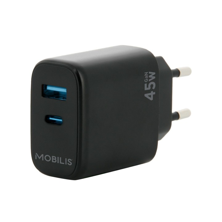 Mobilis 001363 cargador de dispositivo móvil Universal Negro Corriente alterna Auto
