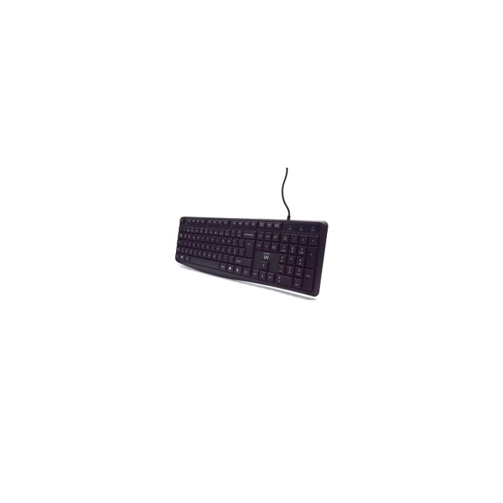 Ewent EW3002 teclado Oficina USB QWERTY Portugués Negro