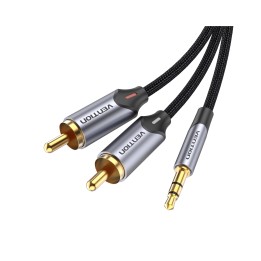 Vention Cable Estéreo BCNBI/ Jack 3.5 Macho - 2x RCA Macho/ 3m/ Gris