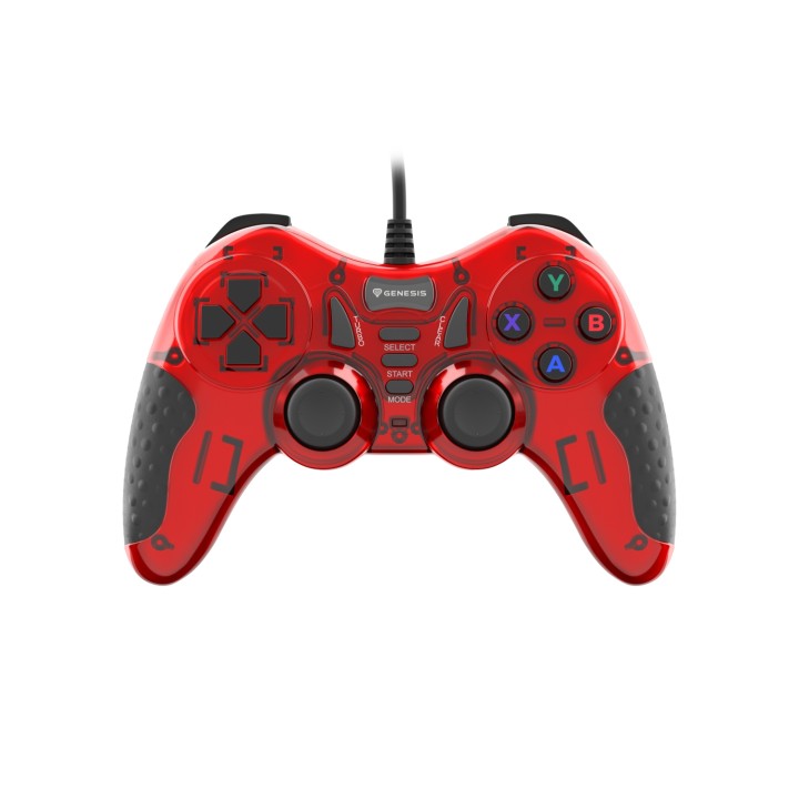 GENESIS MANGAN 200 Rojo USB 2.0 Gamepad Analógico/Digital PC