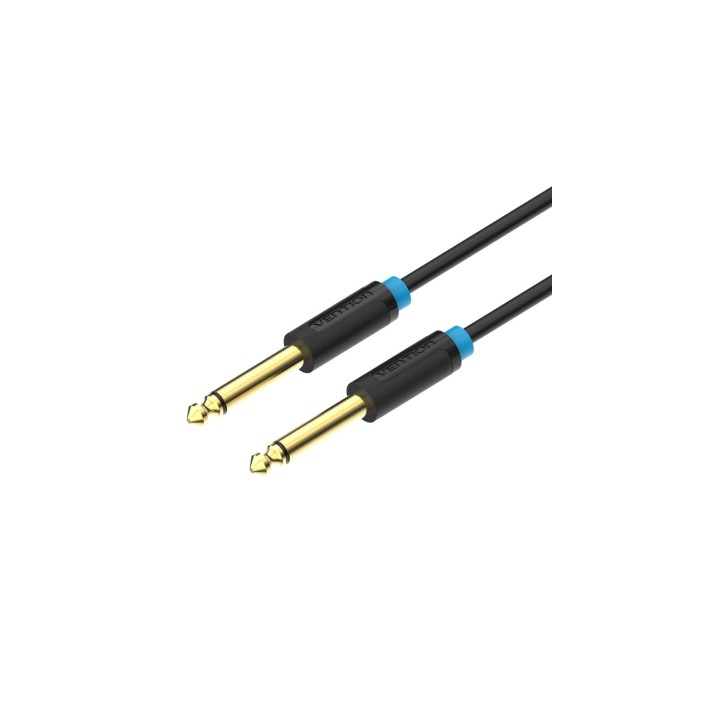 Vention Cable Estéreo BAABF/ Jack 6.5 Macho - Jack 6.5 Macho/ 1m/ Negro