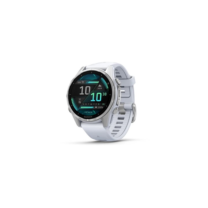 Garmin Fenix 8 3,3 cm (1.3") AMOLED 43 mm Digital 416 x 416 Pixeles Pantalla táctil Plata Wifi GPS (satélite)