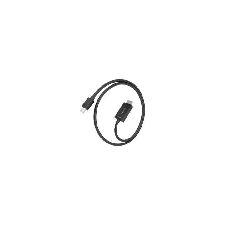 AISENS Cable conversor MINI DP a HDMI 4K@60Hz, MINI DP/M-HDMI/M, Negro, 1.0m