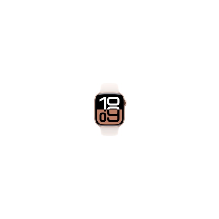 Apple Watch Series 10 OLED 42 mm Digital 374 x 446 Pixeles Pantalla táctil 4G Oro rosa Wifi GPS (satélite)