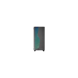 Mars Gaming MC-VOLT, Caja Gaming ATX, Ventilador ARGB 120mm, Rejilla Frontal ARGB, Ventana Lateral Completa Cristal Templado,