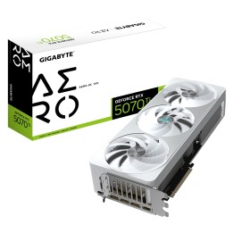 GIGABYTE GeForce RTX 5070 Ti AERO OC 16G Tarjeta Gráfica - 16GB GDDR7, 256 bits, PCI-E 5.0, XXXX MHz Core Clock, 3 x DP 2.1a, 1