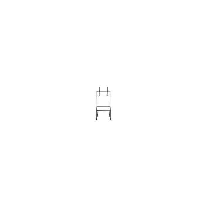 AISENS Soporte de suelo eco con rueda, 1 bandeja para pantalla interactiva/TV 80kg de 37-86, Negro