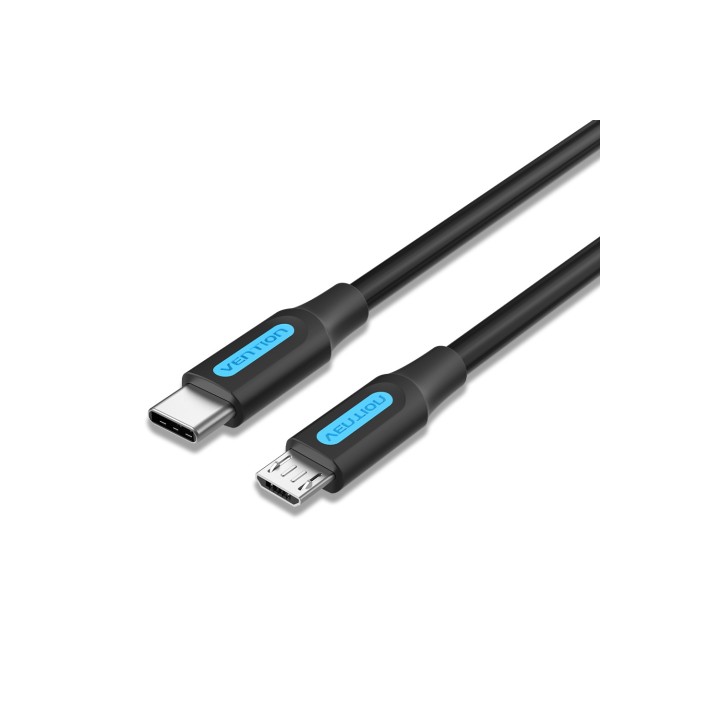 Vention Cable USB 2.0 Tipo-C COVBF/ USB Tipo-C Macho - MicroUSB Macho/ 1m/ Negro