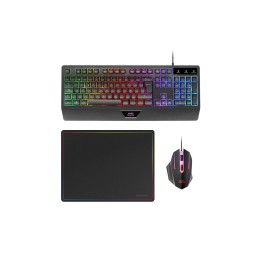Mars Gaming MCP124 teclado Ratón incluido Juego USB QWERTY Español Negro