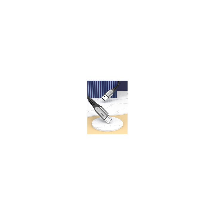 Vention Cable USB 2.0 3A COAHG/ USB Macho - MicroUSB Macho/ 1.5m/ Gris