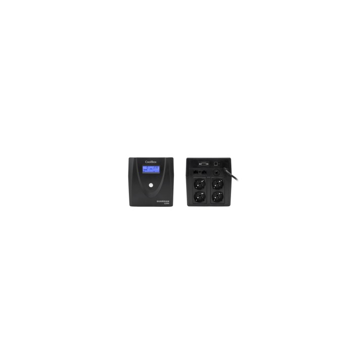 CoolBox Guardian 3 LCD 1200VA sistema de alimentación ininterrumpida (UPS) Línea interactiva 1,2 kVA 720 W 4 salidas AC