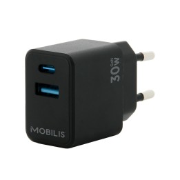 Mobilis 001362 cargador de dispositivo móvil Universal Negro Corriente alterna Auto