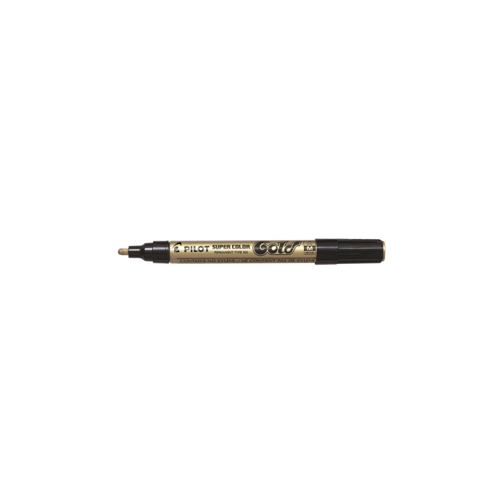 Pilot Super Color marcador permanente Punta redonda Oro