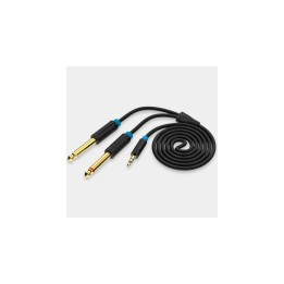 Vention Cable Estéreo BACBI/ Jack 3.5 Macho - 2x Jack 6.5 Macho/ 3m/ Negro