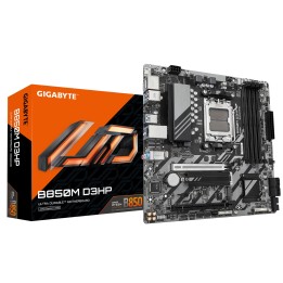 GIGABYTE B850M D3HP Placa Base - Procesadores AMD Ryzen Serie 9000, 5+2+2 fases VRM digitales, hasta 8200MHz DDR5 (OC), 1xPCIe