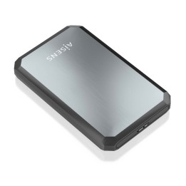 AISENS Caja externa 2.5" ASE-2529B 9.5mm SATA a USB 3.0/USB3.1 Gen1, Negro-Gris