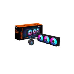 GIGABYTE AORUS WATERFORCE II 360 AIO Refrigerador de CPU líquido - 3x ventiladores ARGB de 120 mm, mecanismo de conexión