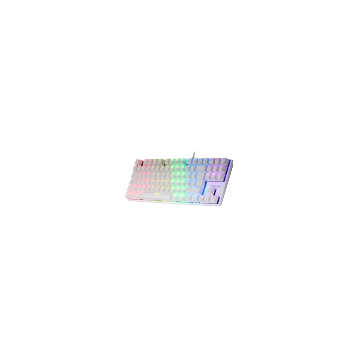 Mars Gaming MK80W teclado Juego USB QWERTY Italiano Blanco