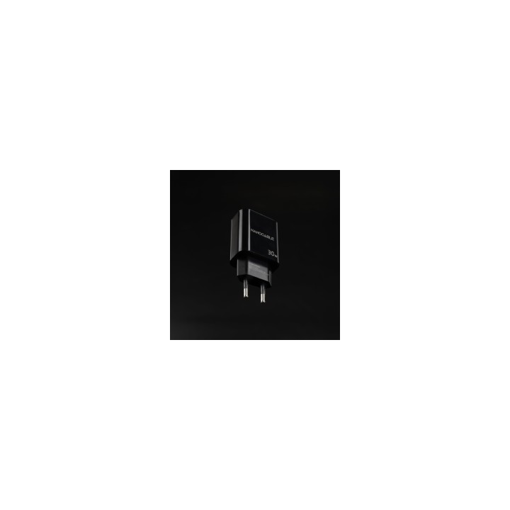 Nanocable Cargador USB-C/PD + USB-A/QC 30W, Negro