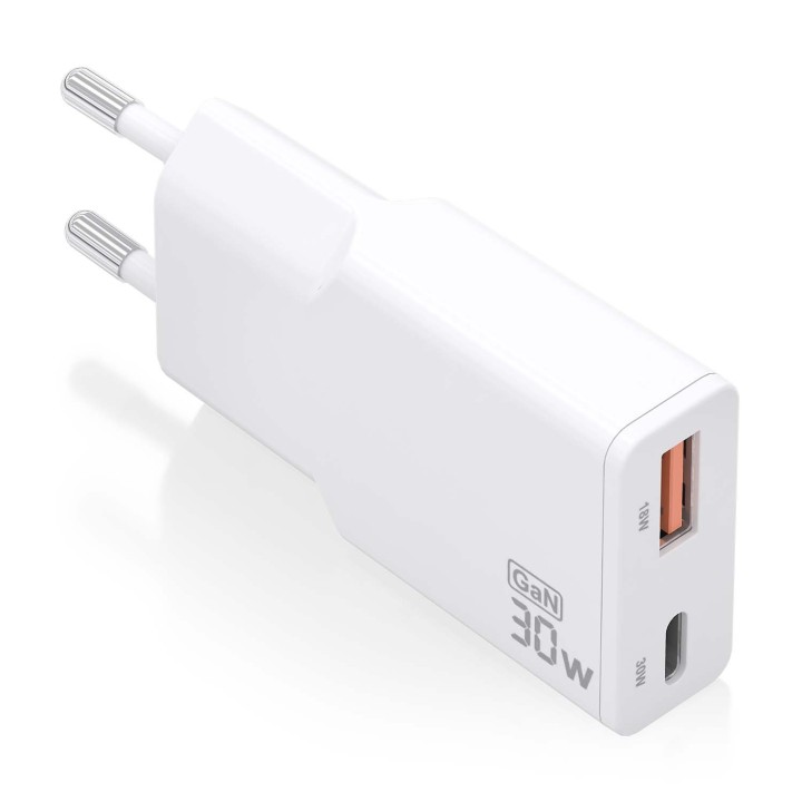 AISENS ASCH-30W2P046-W cargador de dispositivo móvil Cámara digital, MP3, MP4, Teléfono móvil, Navegante, Portátil, Consola de