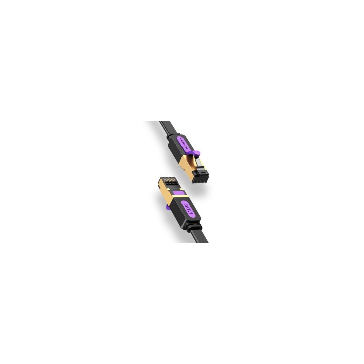 Vention Cable de Red RJ45 STP ICABF Cat.7/ 1m/ Negro