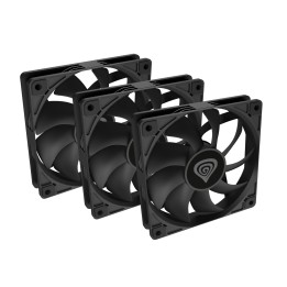 GENESIS Oxal 120 Carcasa del ordenador Ventilador 12 cm Negro 3 pieza(s)