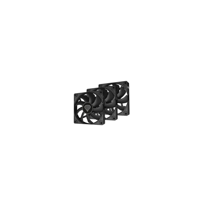 GENESIS Oxal 120 Carcasa del ordenador Ventilador 12 cm Negro 3 pieza(s)