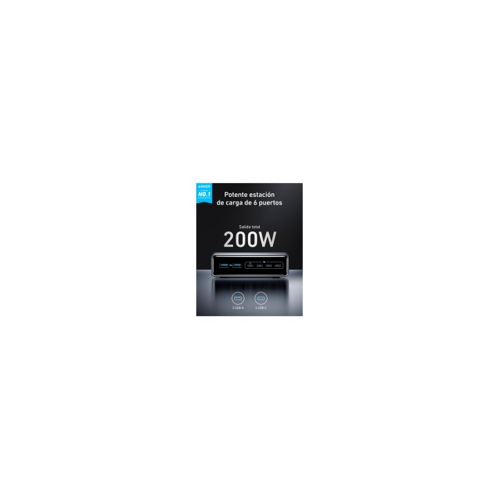Anker A2683341 cargador de dispositivo móvil Universal Negro Carga rápida Interior