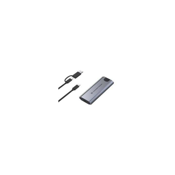 Conceptronic DANTE05G caja para disco duro externo Caja externa para unidad de estado sólido (SSD) Gris M.2