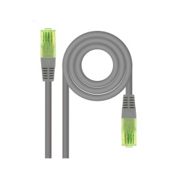 Nanocable Cable de Red Latiguillo RJ45 CAT.6 UTP AWG26 CCA, Gris, 30 cm