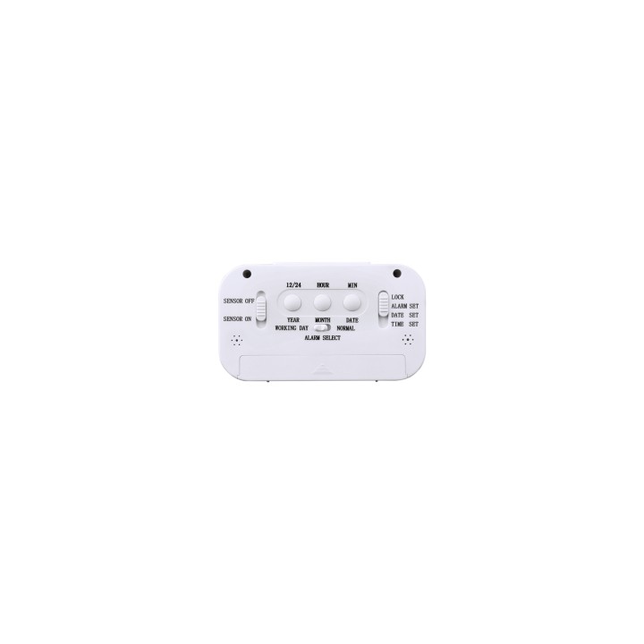Hama RC 660 Reloj despertador digital Blanco