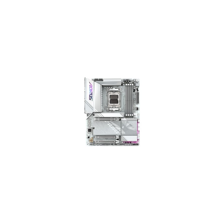 GIGABYTE X870E AORUS ELITE WIFI7 ICE Placa base - Soporta procesadores AMD Ryzen 9000, VRM digital de 16+2+2 fases, hasta 8200