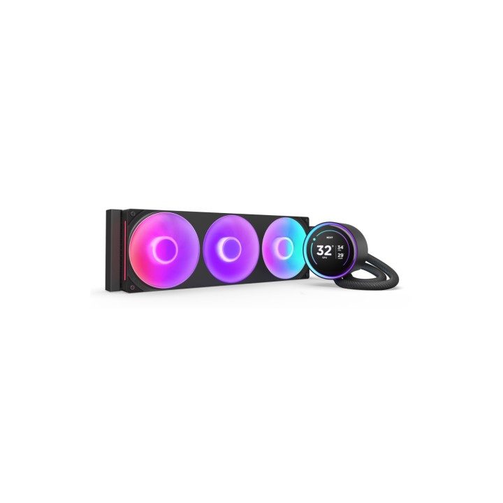 NZXT Kraken Elite 360 RGB Procesador Sistema de refrigeración líquida todo en uno 12 cm Negro 1 pieza(s)