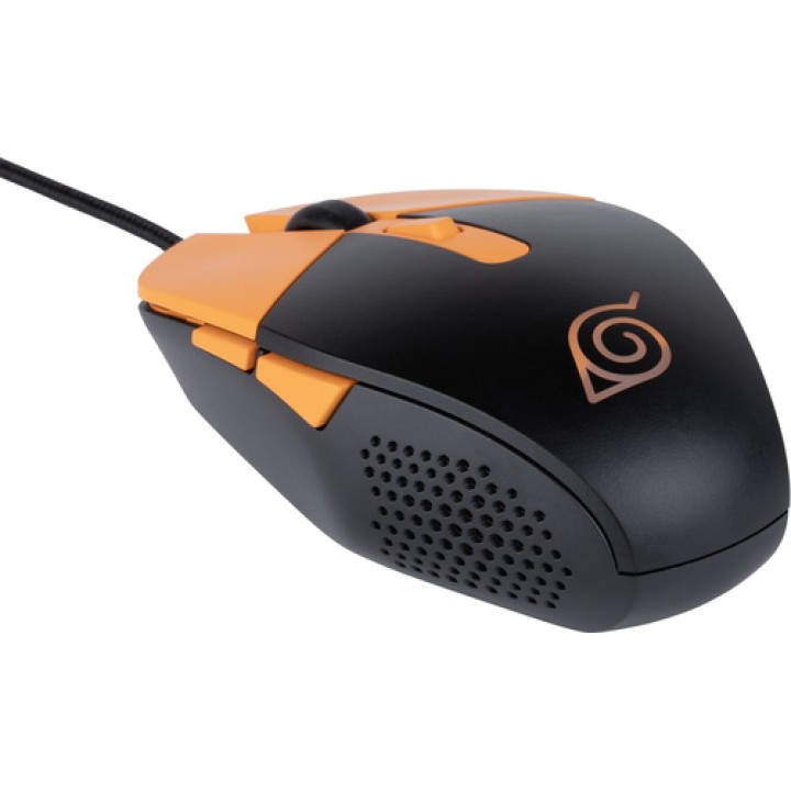 Konix Naruto KX GAMING MOUSE ratón Juego Ambidextro USB tipo A Óptico 3600 DPI