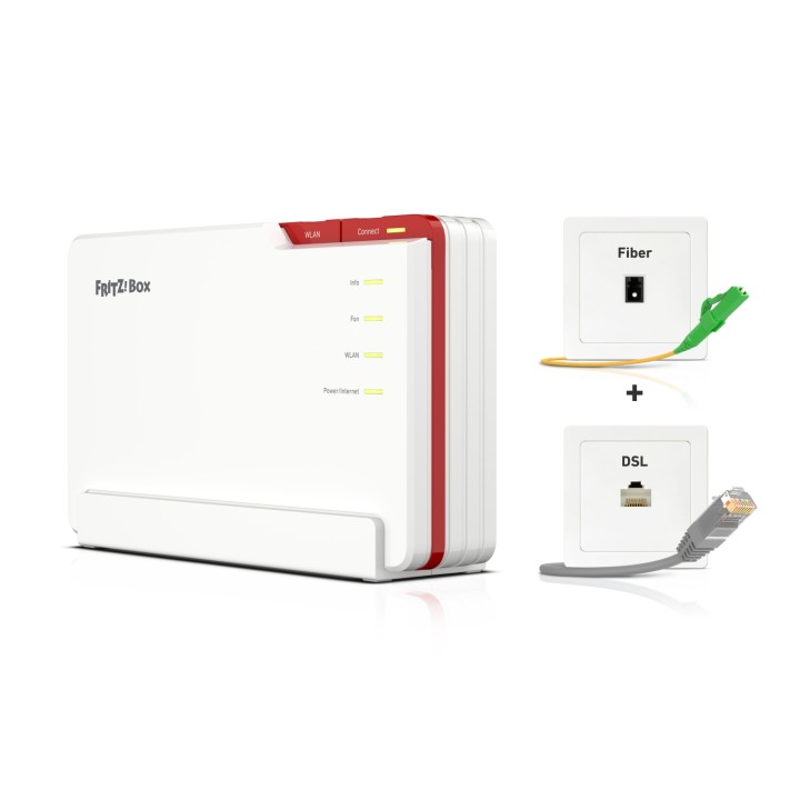 FRITZ!Box 5690 Pro International router inalámbrico 2.5 Gigabit Ethernet Tribanda (2.4 GHz / 5 GHz / 6 GHz) Blanco