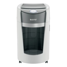 Leitz Destructora de Papel IQ OptiMax Office Microcorte Seguridad P5 35L - Blanca