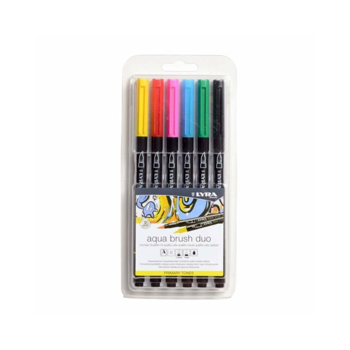 Lyra Aqua Brush Duo rotulador Colores surtidos 6 pieza(s)