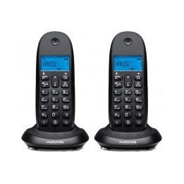 Telefono DECT Motorola C1002CB+ Duo Negro