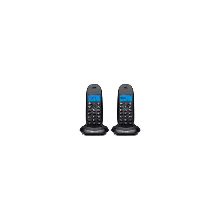 Telefono DECT Motorola C1002CB+ Duo Negro