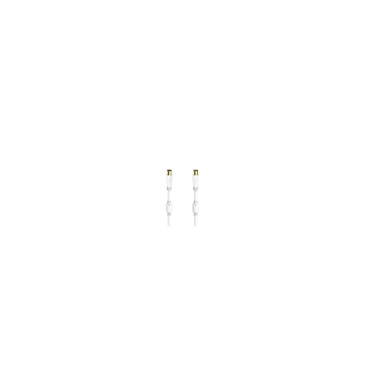 Hama 00205247 cable coaxial 3 m Blanco