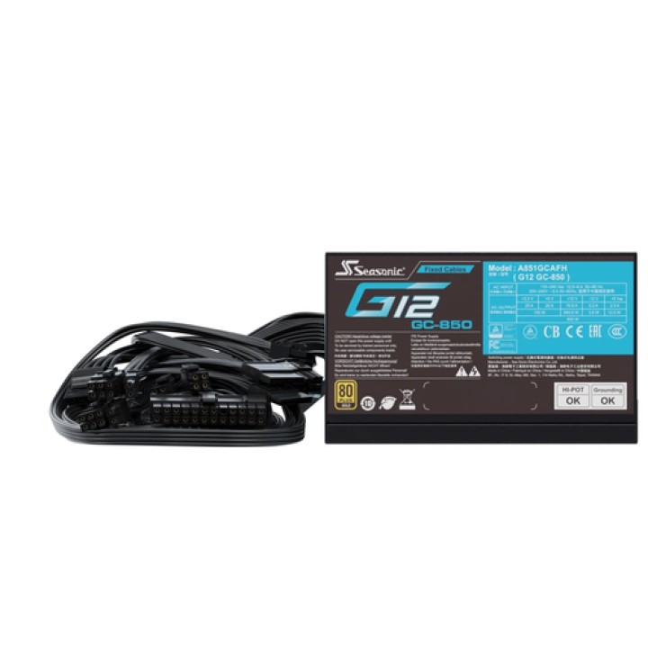 Seasonic Netzteil 850W G12 GC-850 80+Gold unidad de fuente de alimentación