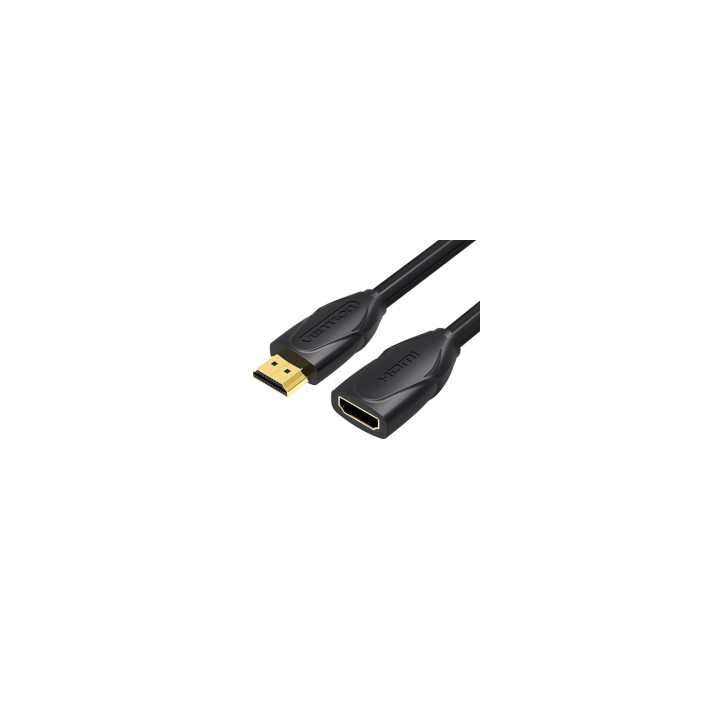 Vention Cable Alargador HDMI VAA-B06-B100/ HDMI Macho - HDMI Hembra/ 1m/ Negro