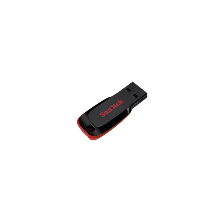 SanDisk Cruzer Blade unidad flash USB 64 GB USB tipo A 2.0 Negro, Rojo