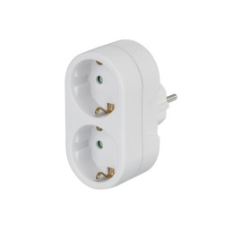 Hama 00108876 adaptador de enchufe eléctrico Tipo C (Euroconcexión) + Tipo F Blanco